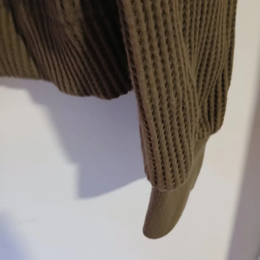 Gap Women's Olive Gteen Waffle  Knit Hoodie GUC